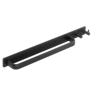 Wieszak łazienkowy DOMINO 9121 czarny mat