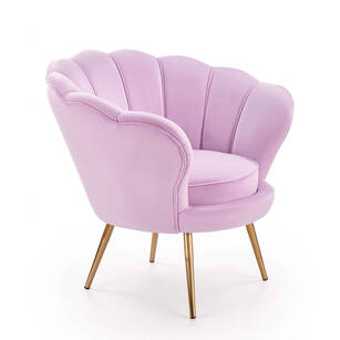 Fotel AMORINO różowy aksamit 
