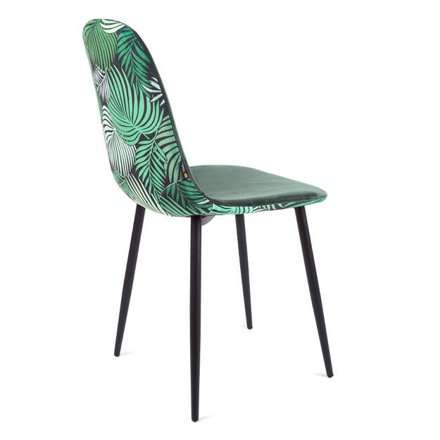  Krzesło tapicerowane GL FIORE VELVET zielony - Meblownia.pl