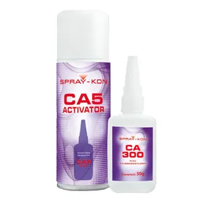 Zestaw klej cyjanoakrylowy w żelu SPRAY-KON CA300 + aktywator