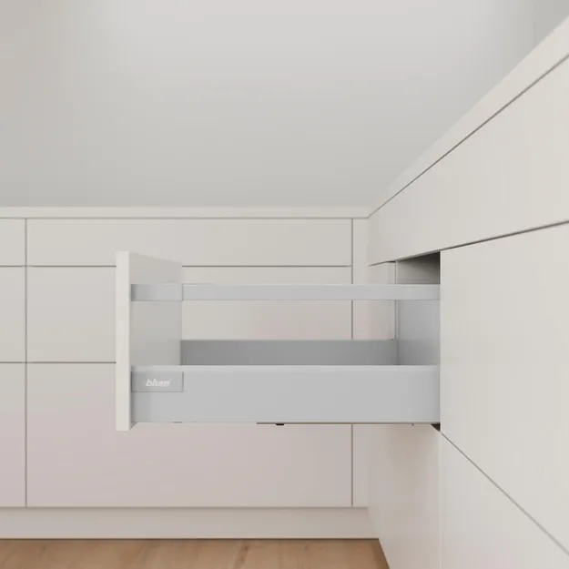 BLUM - Szuflada Tandembox Antaro 500 D z relingiem szara 30 kg - Meblownia.pl