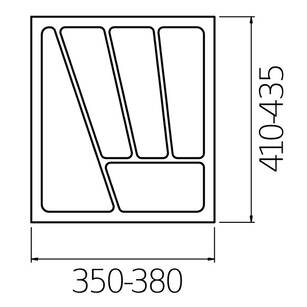 Wkład do szuflady 45 STRONG biały (435x380 mm)