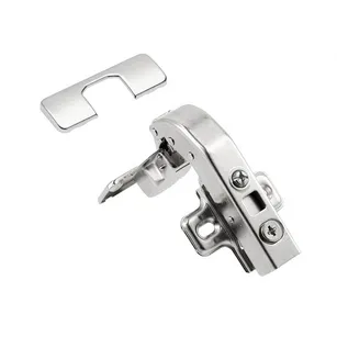 Zawias równoległy, wpuszczany GTV HCKT CLIP-ON 90° + prowadnik + zaślepki ZM-HCKT90-BE