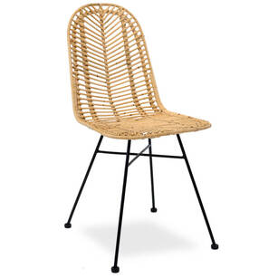 Krzesło rattanowe CAREN - naturalny rattan