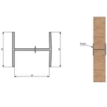 Profil aluminiowy H 18 mm GTV 3m anoda A-H18-300-05RA - Meblownia.pl