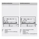 Prowadnica do szuflady BLUM MOVENTO S 550 mm 40kg 760H5500S - komplet - Meblownia.pl