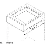 Prowadnica do szuflady BLUM MOVENTO S 550 mm 40kg 760H5500S - komplet - Meblownia.pl