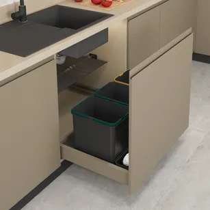 Kosz do segregacji śmieci STARAX AUTOMATIC 800 (3x16L) antracyt S-2556-A