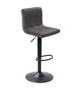 Krzesło barowe REY szary velvet 