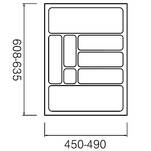 Wkład do szuflady 70 STRONG biały (635x490 mm) - Meblownia.pl