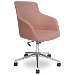 Krzesło biurowe LEO różowe - Meblownia.pl