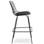 Metalowe krzesło barowe FILIP czarne insp. Wire Chair - Meblownia.pl