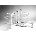 Kosz narożny NOMET MAGIC KOMFORT P/L W-6000-1000 chrom - Meblownia.pl