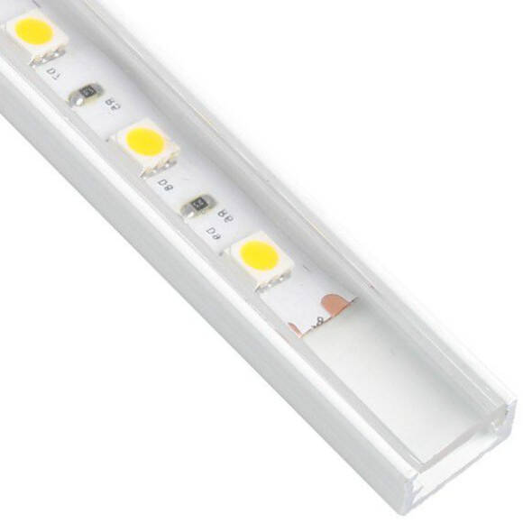Profil LED DESIGN LIGHT LINE MINI 2m biały + klosz transparentny - Meblownia.pl