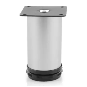 Nóżka meblowa okrągła 272C H-100 aluminium AC272-C-ALU