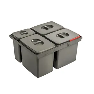 Kosz do segregacji śmieci GTV MULTINO NEW 600 (3x15L+1x7L) PB-93004162601