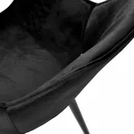 Krzesło tapicerowane THOMAS czarne - Meblownia.pl