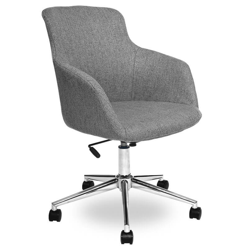 Obrotowe krzesło biurowe LEO szare