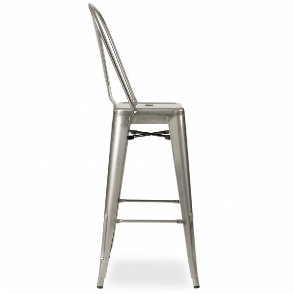 Metalowe industrialne krzesłą barowe
